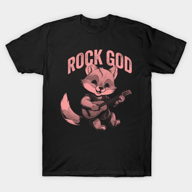 Rock God Fox T-Shirt by n23tees